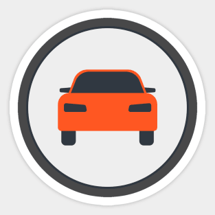 Car icon. Flat design. Sticker